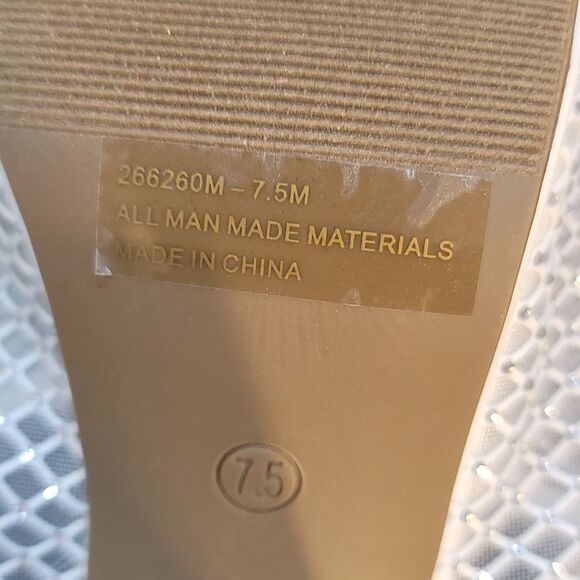 BRAND NEW DIBA MESH EMBELLISHED MULES WITH BLOCK HEEL SANDAL G1 - Picture 13 of 14